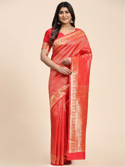 women's banarasi saree with blouse - 20214752 -  Standard Image - 0