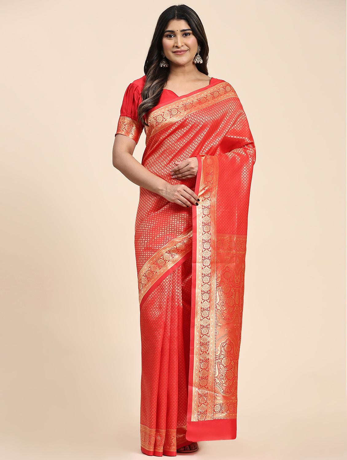 women's banarasi saree with blouse - 20214752 -  Zoom Image - 0