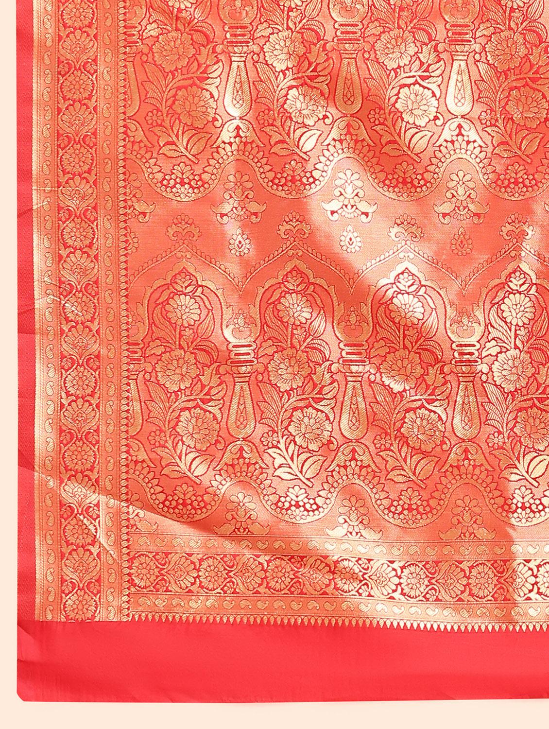 women's banarasi saree with blouse - 20214752 - Standard Image - 3