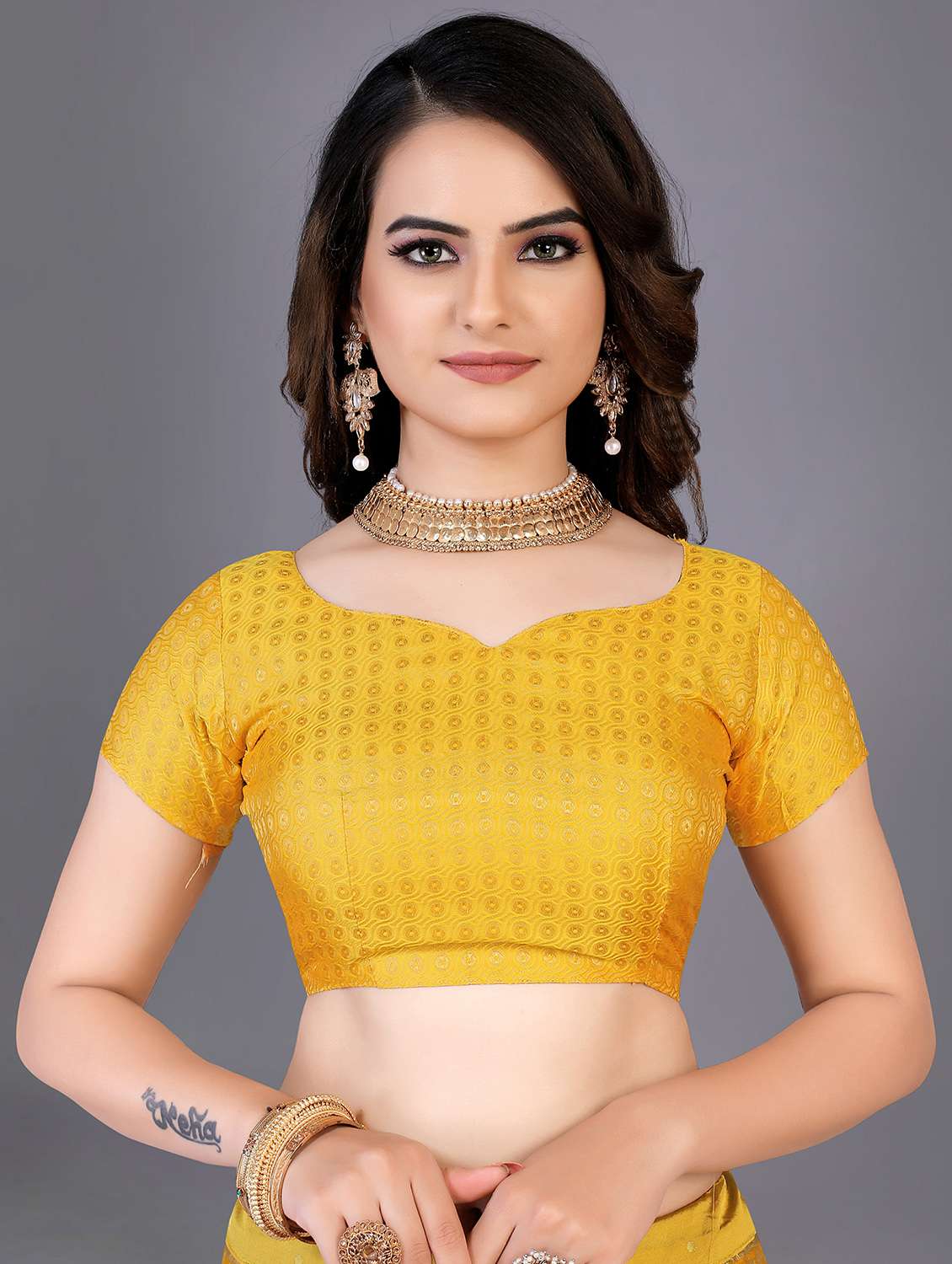 self design panelled lehenga choli set with dupatta - 20214778 - Standard Image - 3