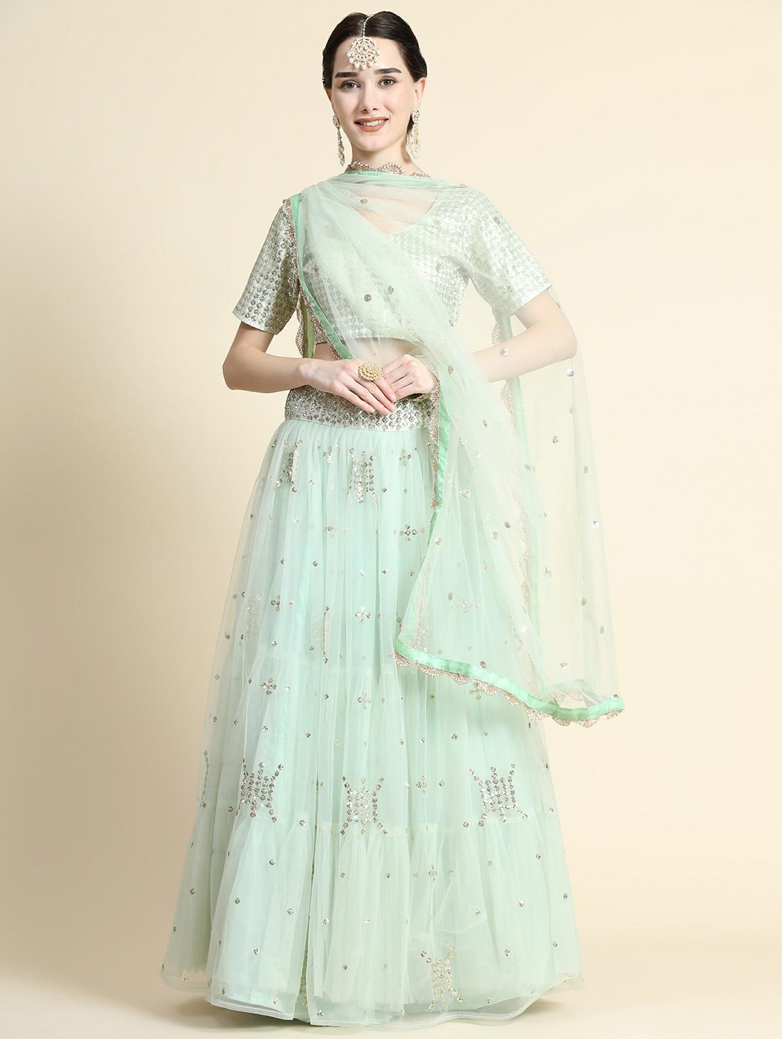 embroidered lehenga choli with dupatta set - 20214781 - Zoom Image - 0