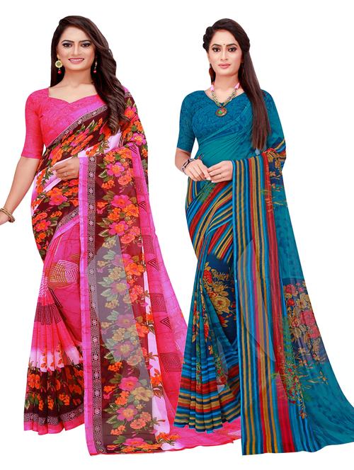 women's saree combo - 20215740 - Standard Image - 0