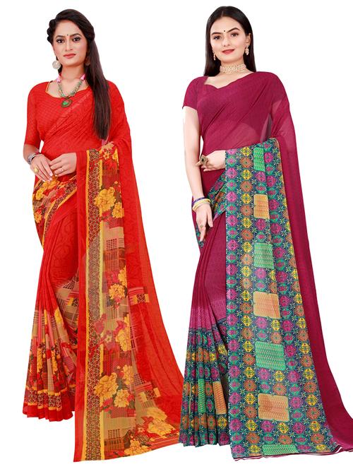 women's saree combo with blouse - 20216328 -  Standard Image - 0