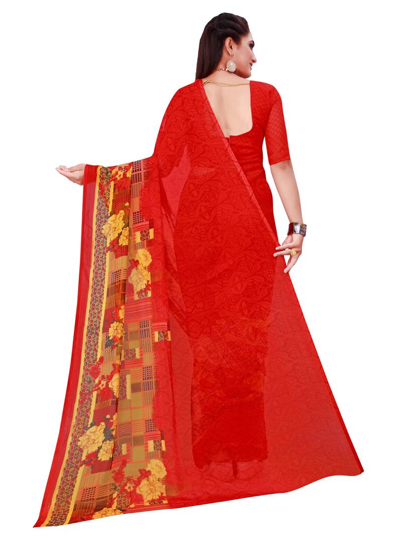 women's saree combo with blouse - 20216328 - Standard Image - 3
