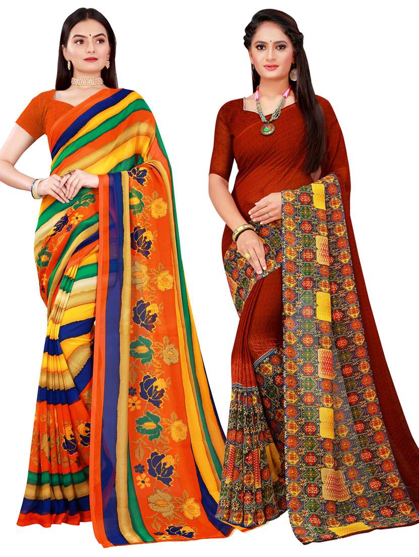 women's saree combo with blouse