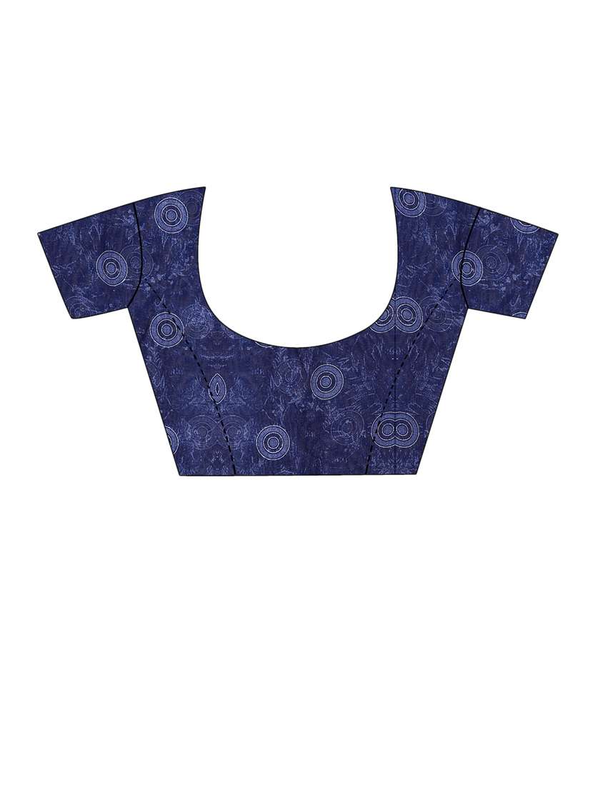 women's printed multi colored saree with blouse - 20216598 -  Standard Image - 5