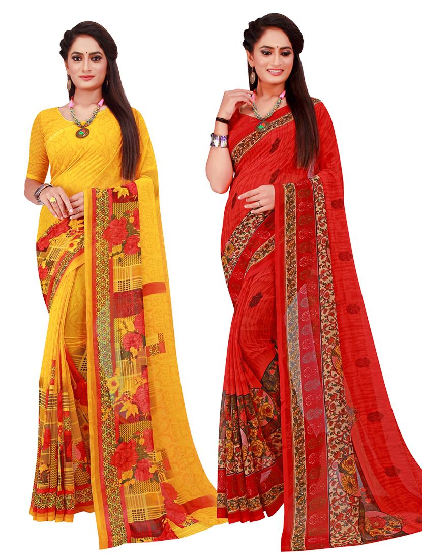 women's saree combo with blouse