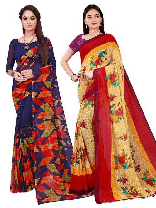 women's saree combo with blouse - 20216691 - Standard Image - 0