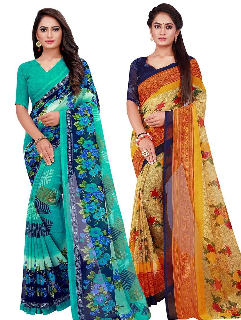 women's saree combo with blouse