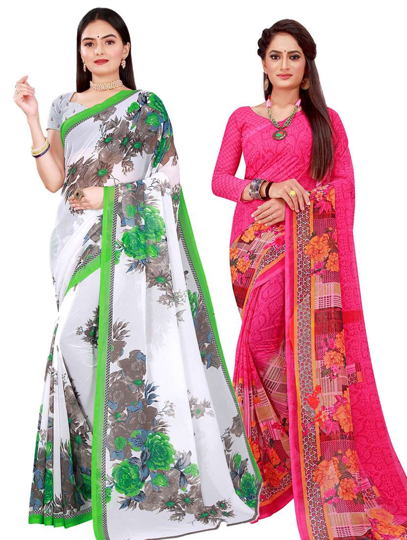 women's saree combo with blouse