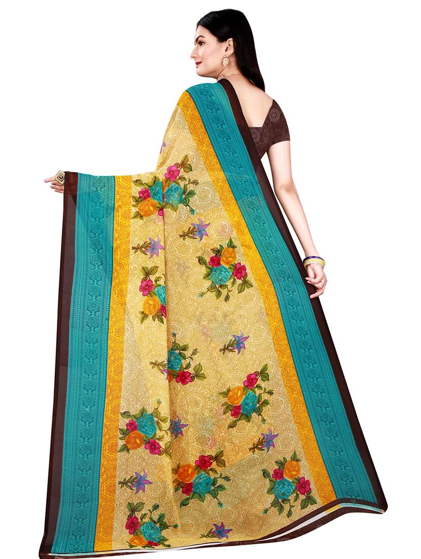 women's saree combo with blouse - 20217563 -  Standard Image - 3