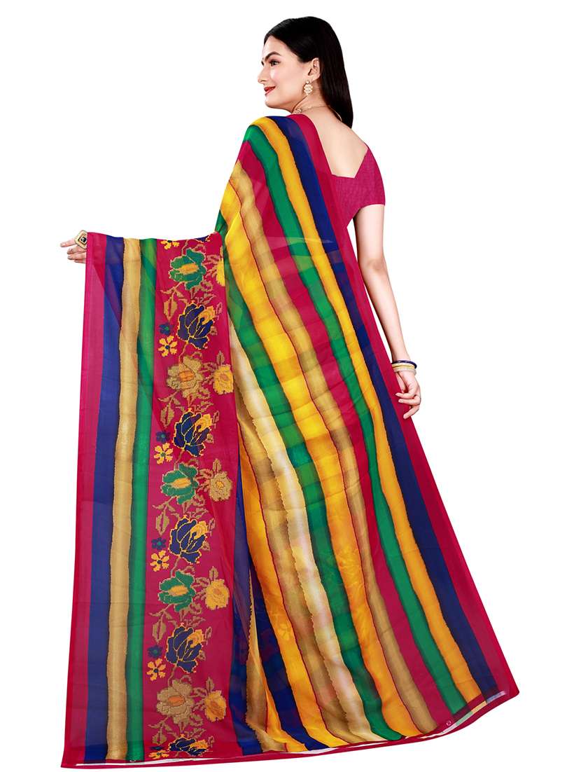 Women's Saree Combo With Blouse - 20218056 -  Standard Image - 3
