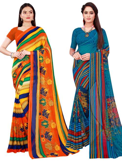 women's saree combo with blouse - 20218184 -  Standard Image - 0