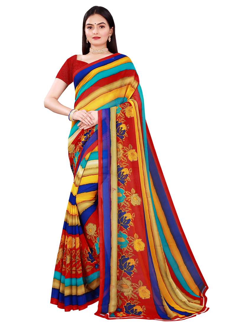 women's saree combo with blouse - 20218215 -  Standard Image - 3