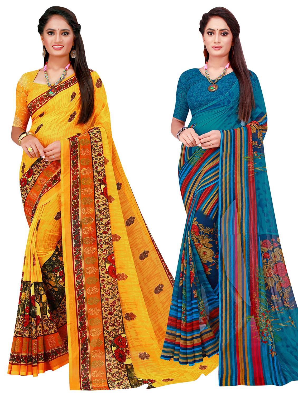 women's saree combo with blouse