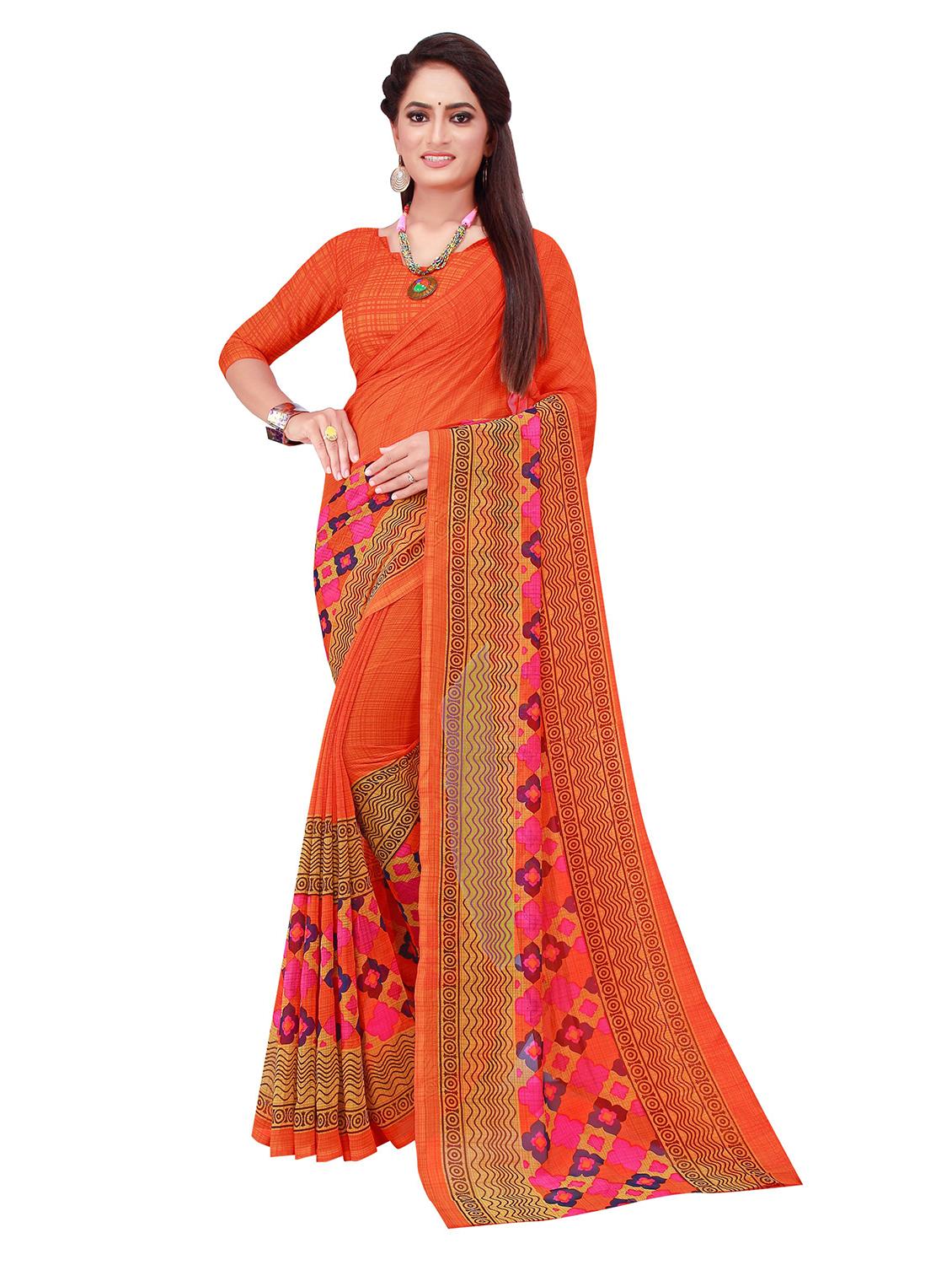 women's saree combo with blouse - 20218605 - Standard Image - 3