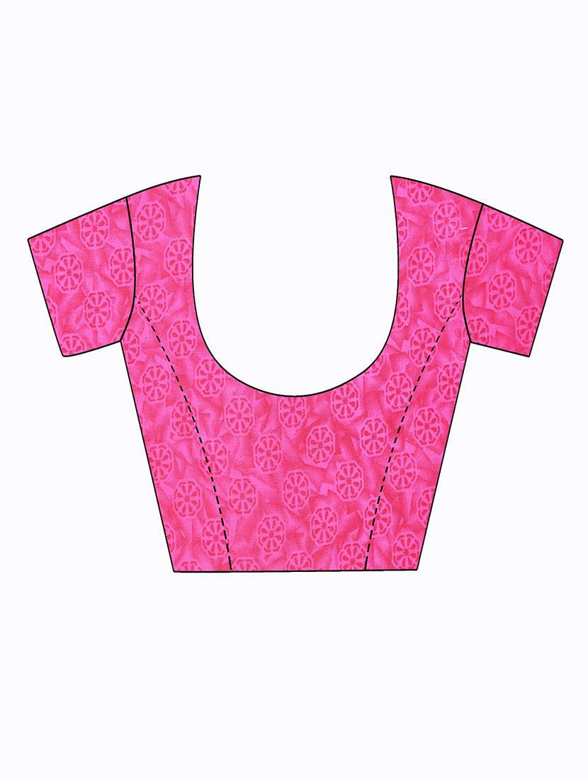 women's floral multi colored saree with blouse - 20218617 -  Standard Image - 5