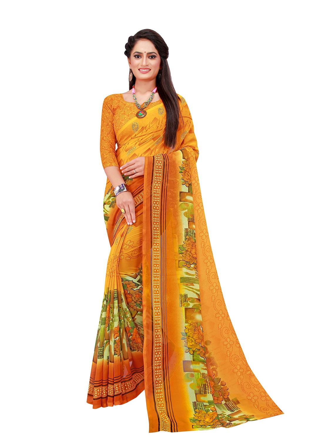 women's saree combo with blouse - 20218813 - Standard Image - 3