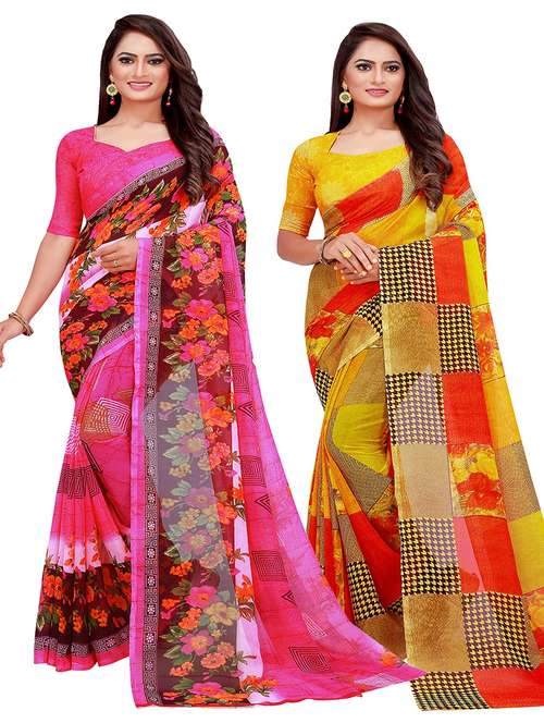 women's saree combo - 20218936 - Standard Image - 0