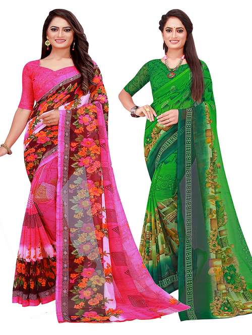 women's saree combo - 20218955 -  Standard Image - 0