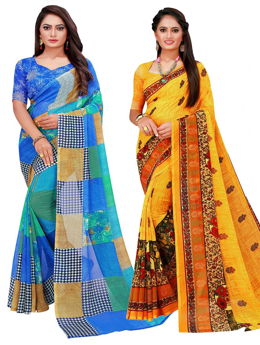 women's saree combo - 20219294 - Zoom Image - 0