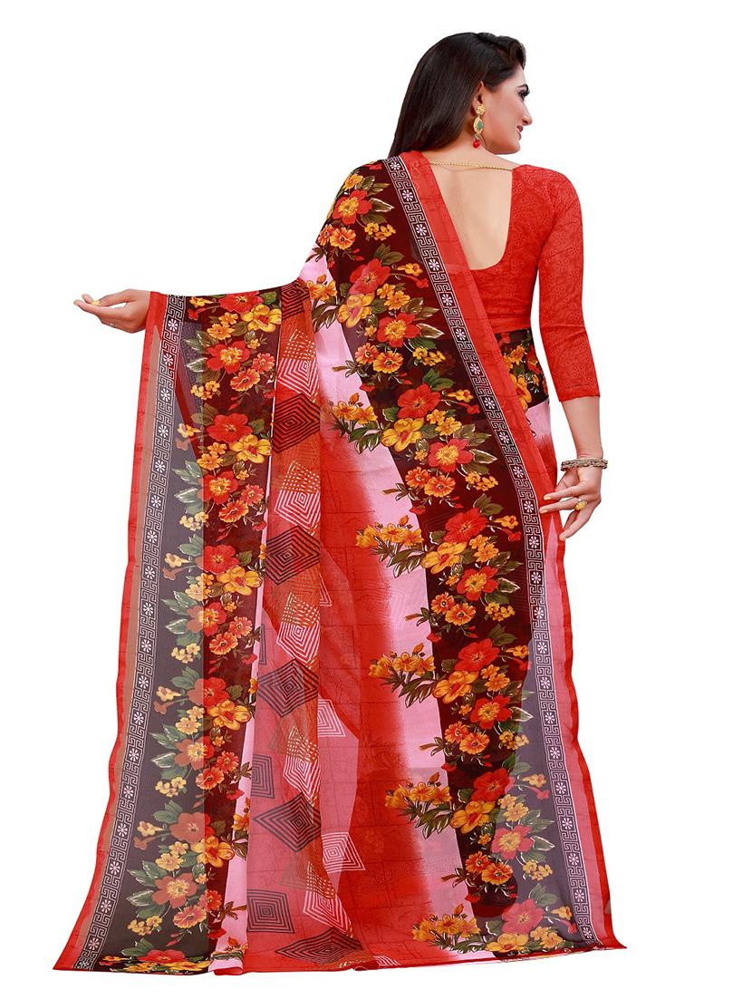 pack of 2 printed saree - 20219348 - Standard Image - 3