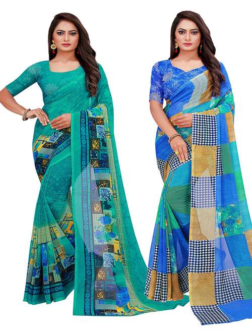 women's saree combo - 20219350 -  Standard Image - 0