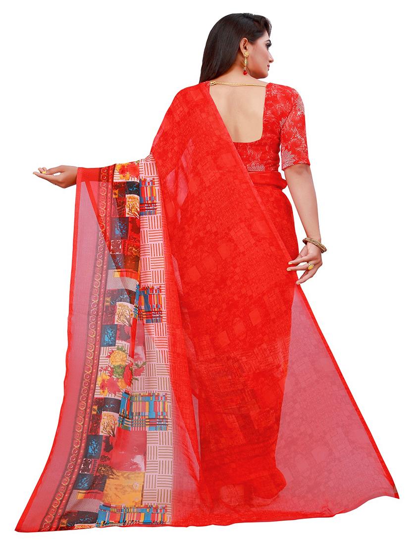 pack of 2 printed saree - 20219367 - Standard Image - 3