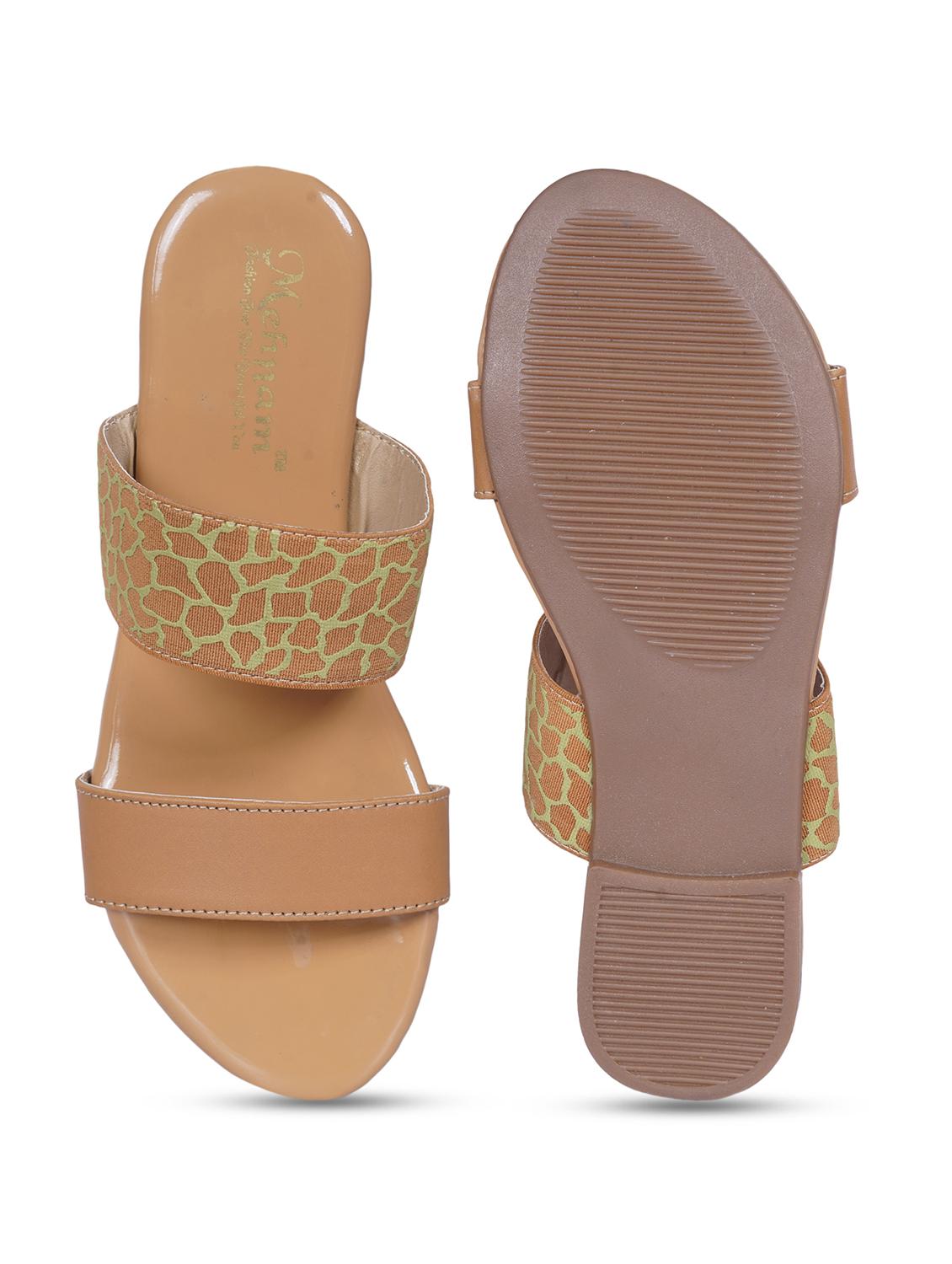 beige synthetic flat forms sandals - 20225160 - Standard Image - 3