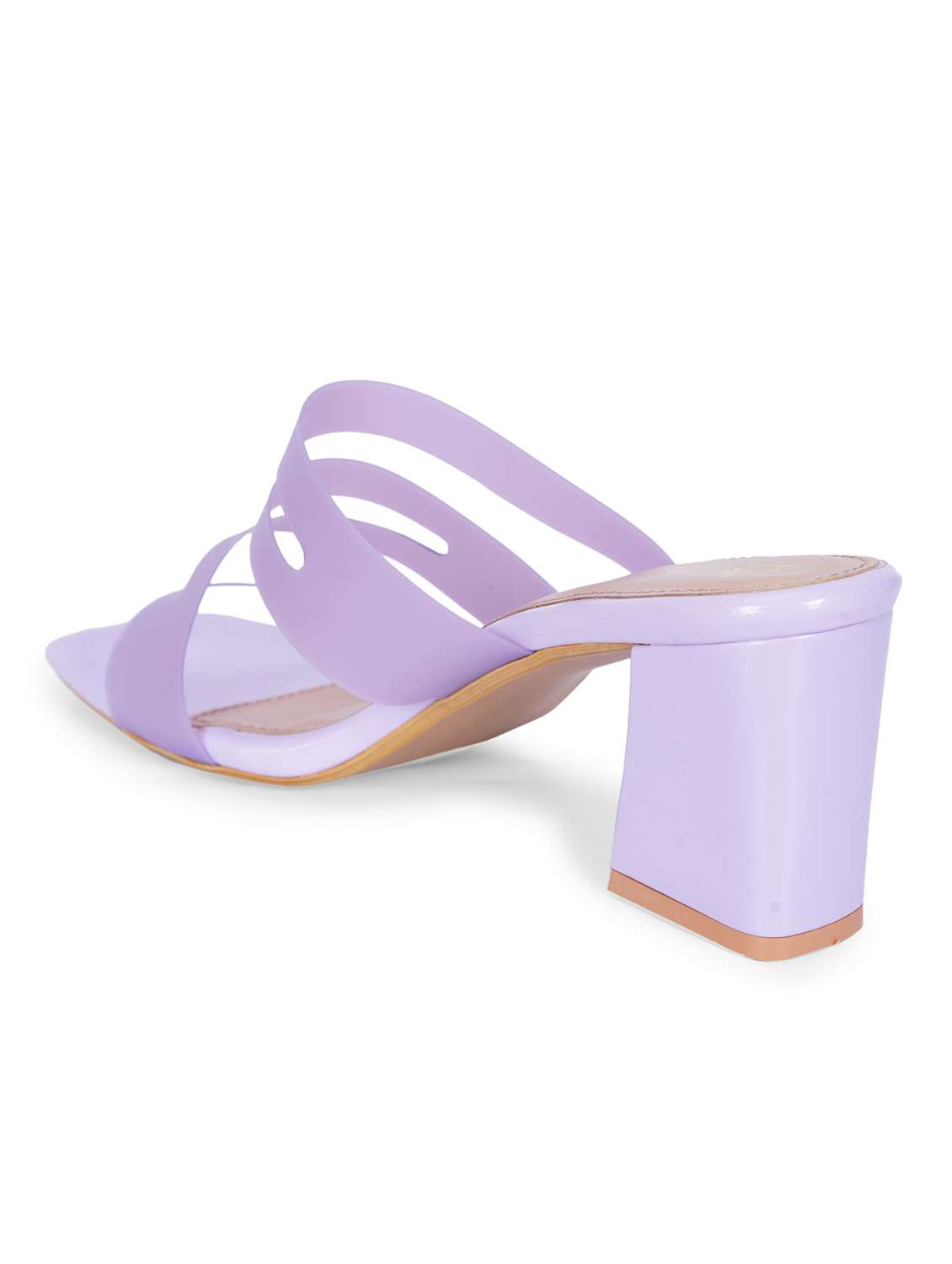 women's purple silicon heel sandal - 20225224 -  Standard Image - 3