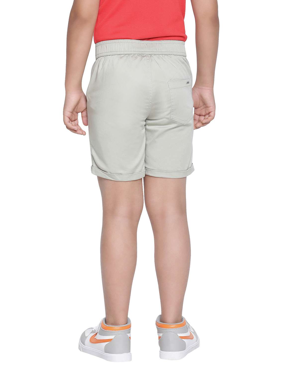 boys green cotton shorts  - 20225277 -  Standard Image - 3