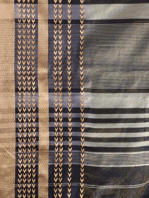 self design handloom saree with blouse - 20225361 - Standard Image - 3