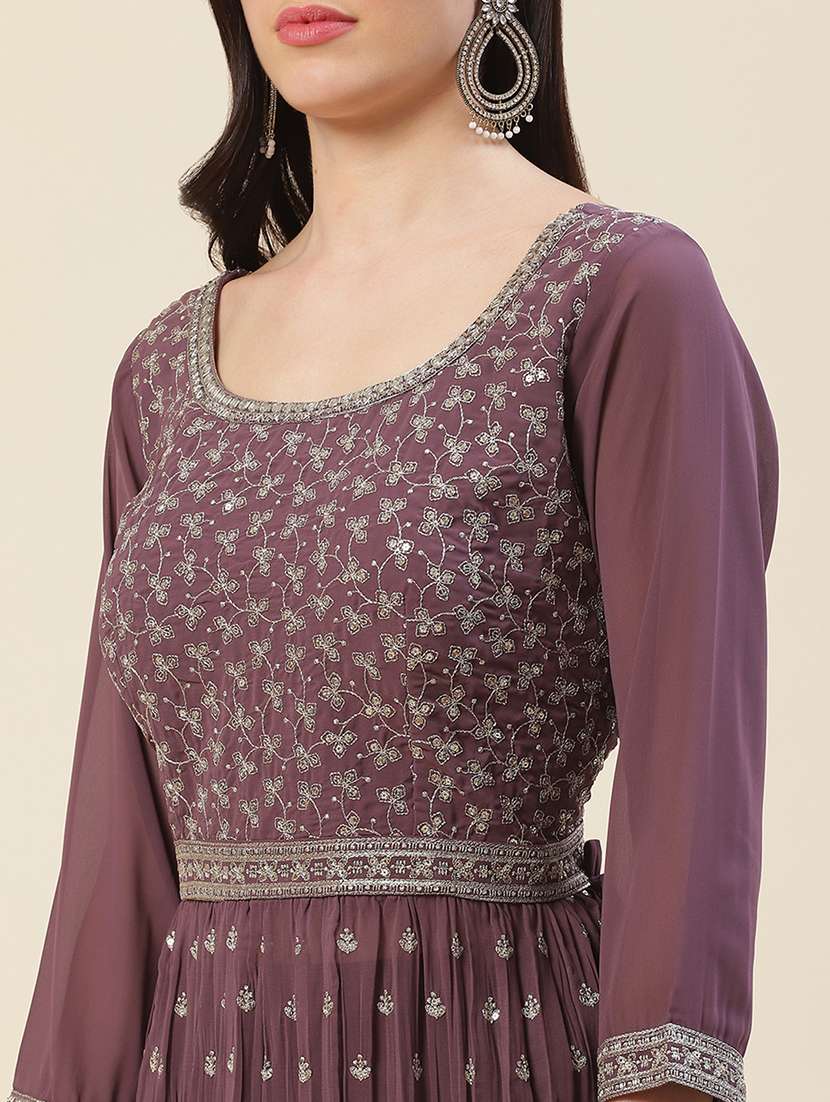 women embroidered kurta palazzo set with dupatta - 20225643 -  Standard Image - 5