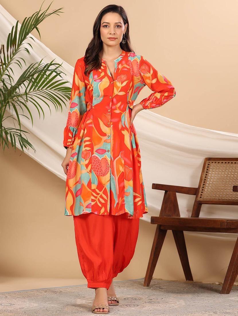 women floral printed kurta salwar set  - 20225662 -  Zoom Image - 0