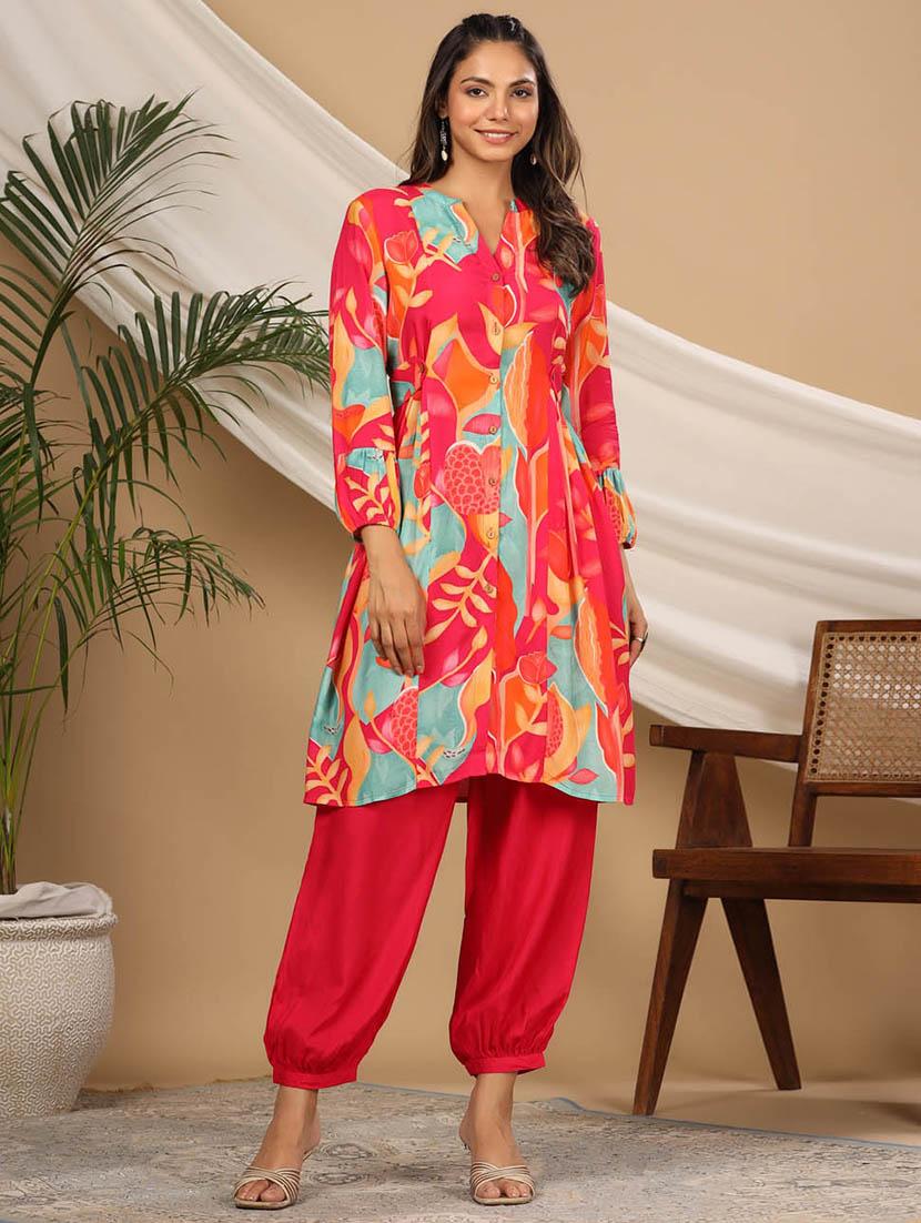 women floral printed kurta salwar set - 20225664 - Zoom Image - 0