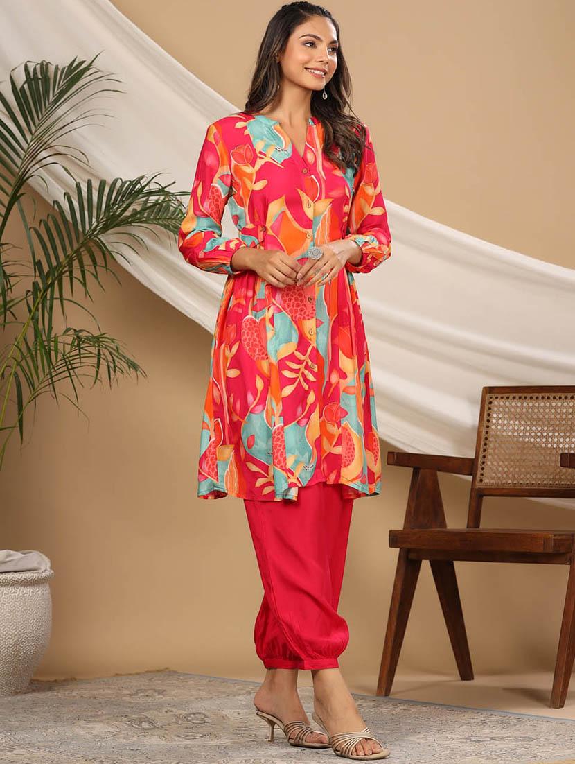 women floral printed kurta salwar set - 20225664 - Standard Image - 3