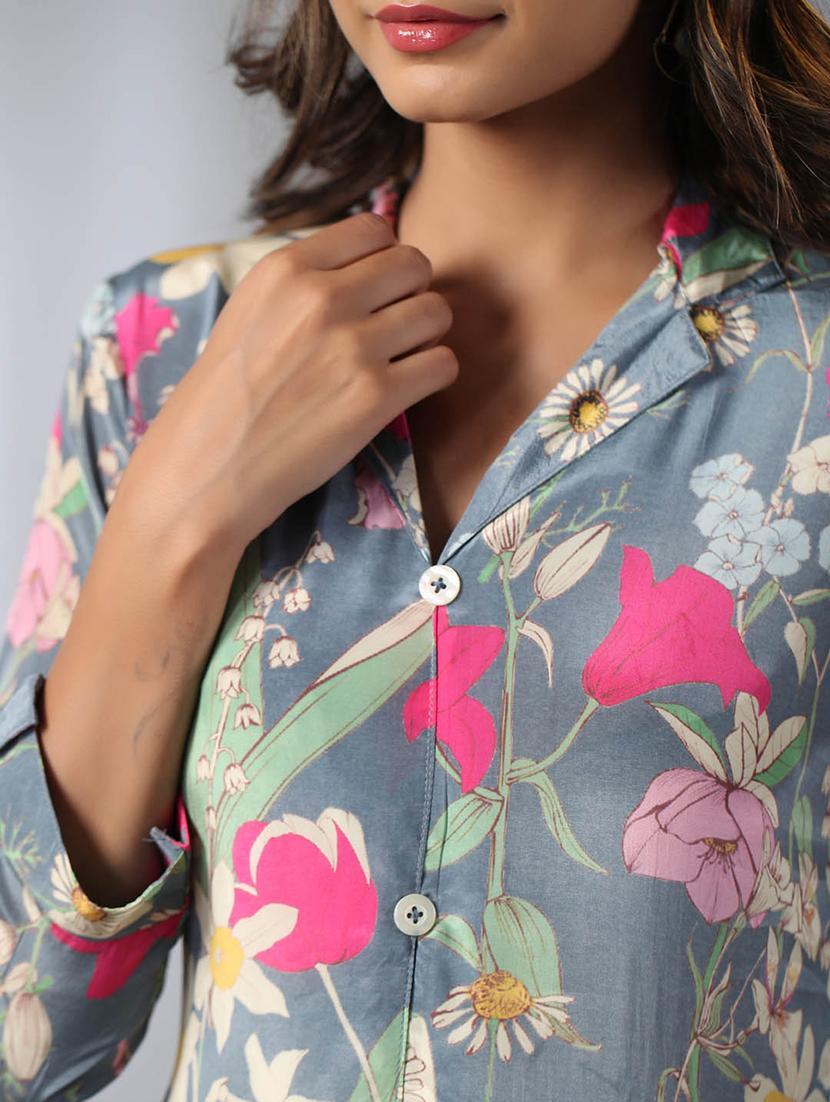 women floral printed kurta pant set - 20225715 - Standard Image - 5