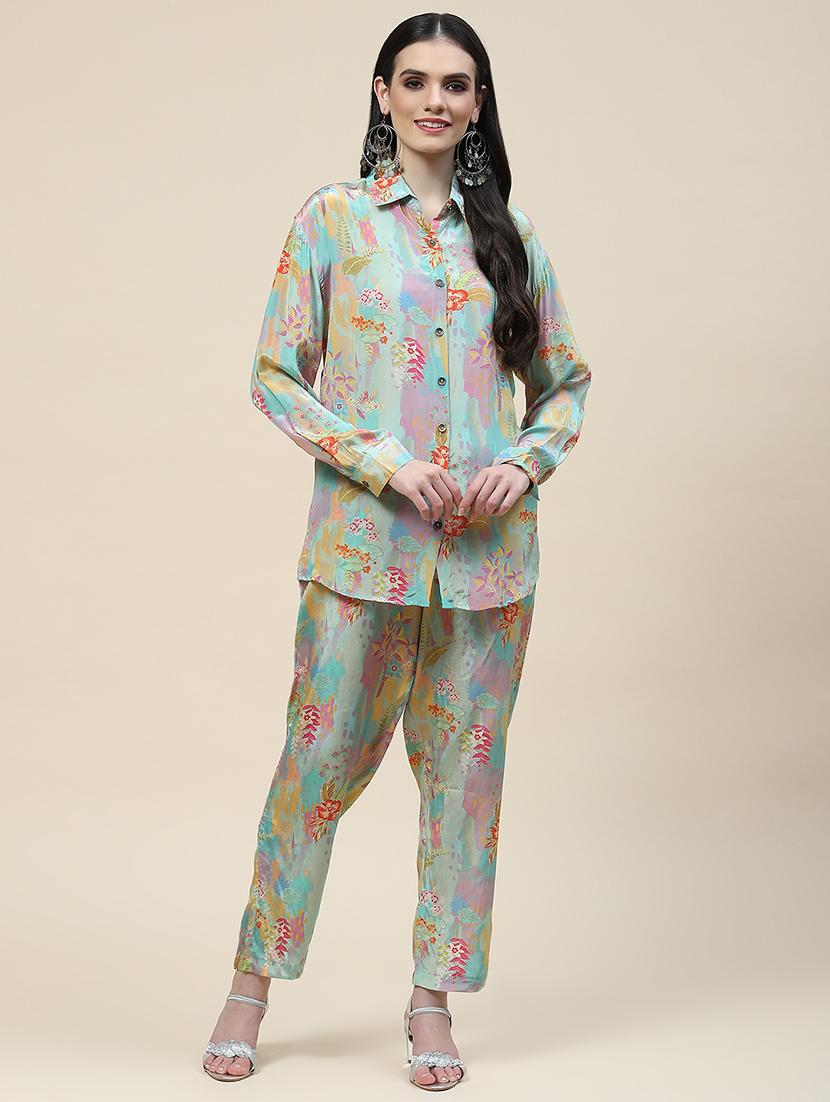 multi colored co ord set - 20225771 -  Zoom Image - 0