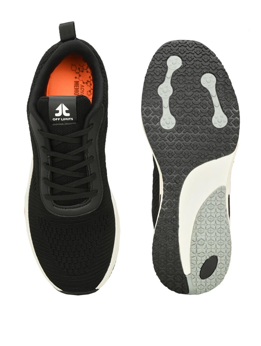 men black lace-up running sports shoe - 20230220 - Standard Image - 5