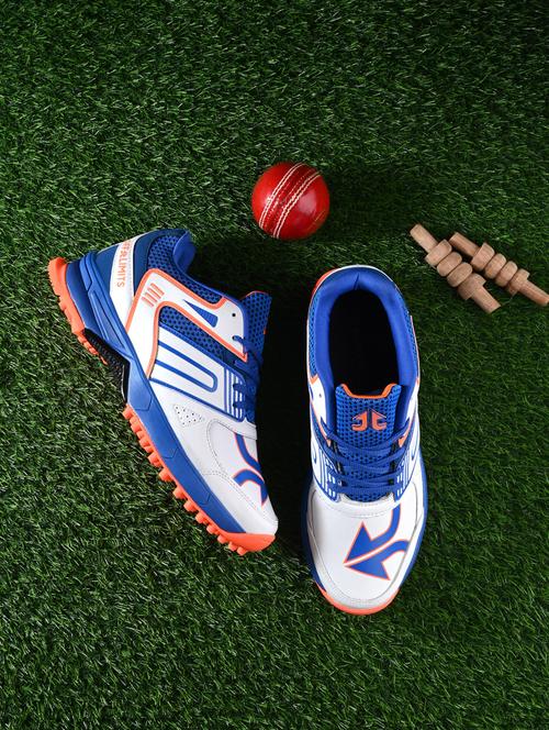 men multi colored lace-up cricket sports shoe - 20230225 - Standard Image - 0