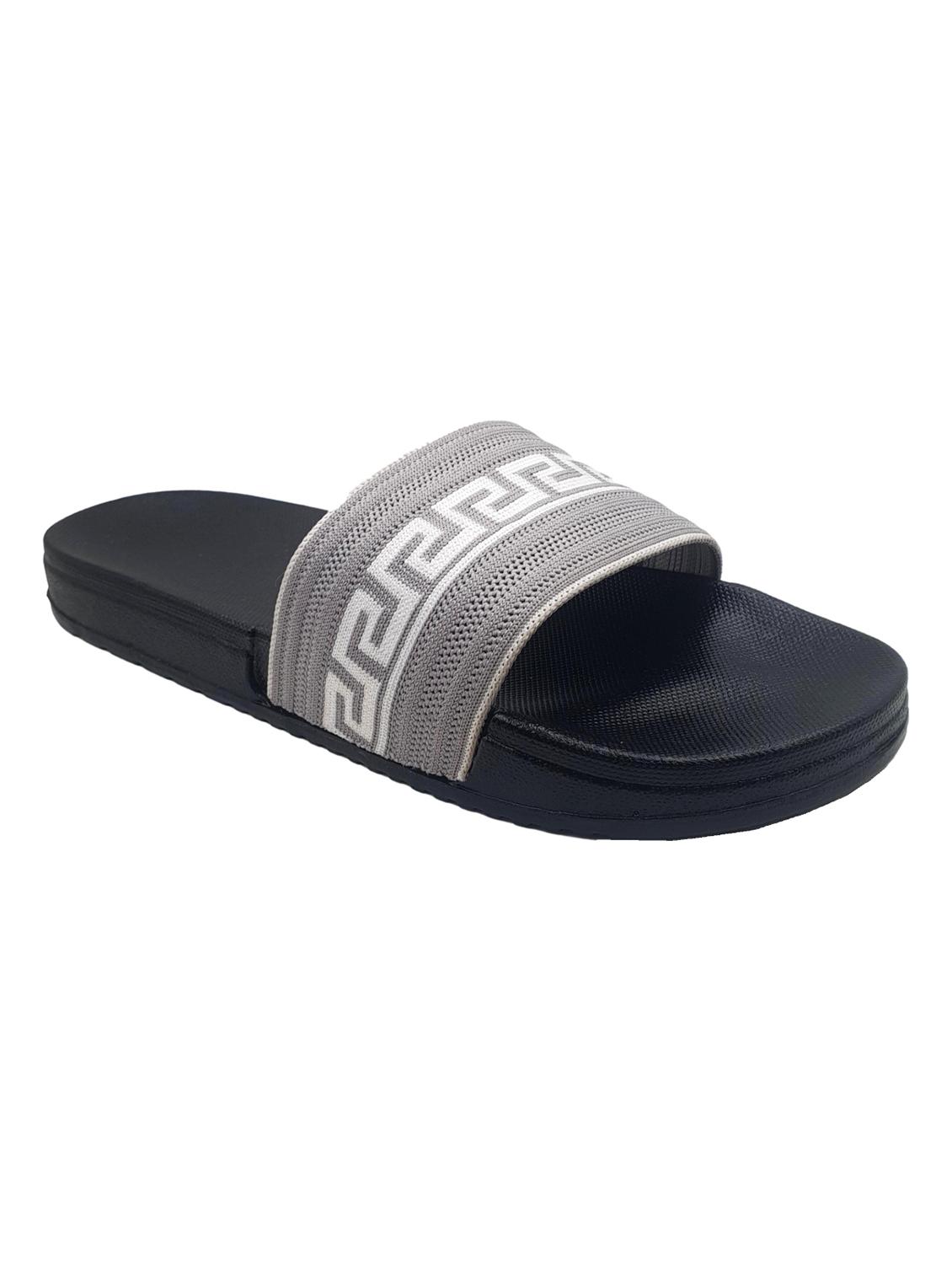 grey synthetic slip on flip flops - 20240823 -  Zoom Image - 0