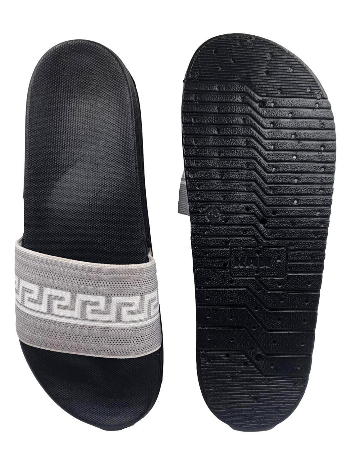 grey synthetic slip on flip flops - 20240823 - Standard Image - 3
