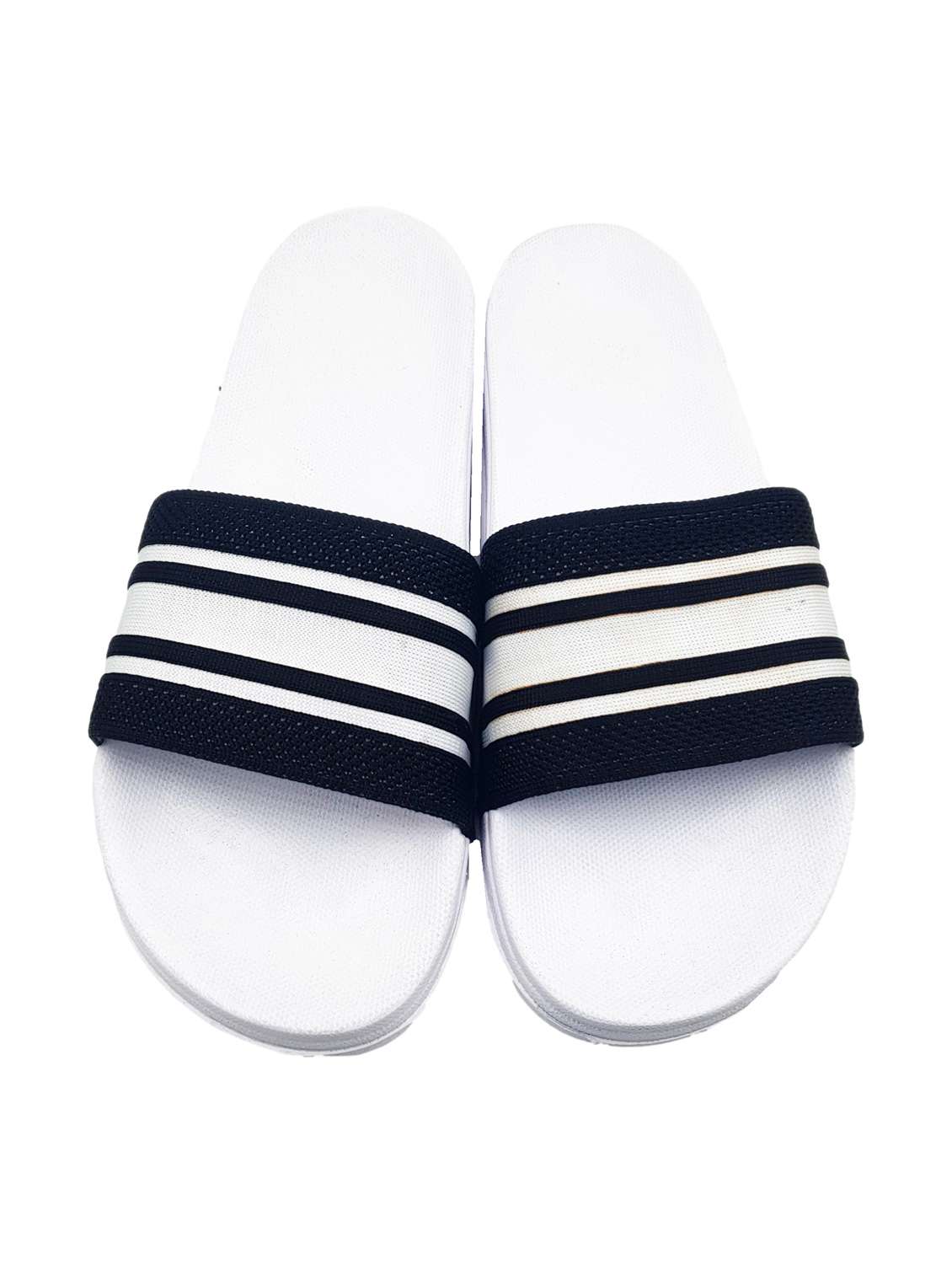 white synthetic slip on flip flops - 20240854 -  Standard Image - 3