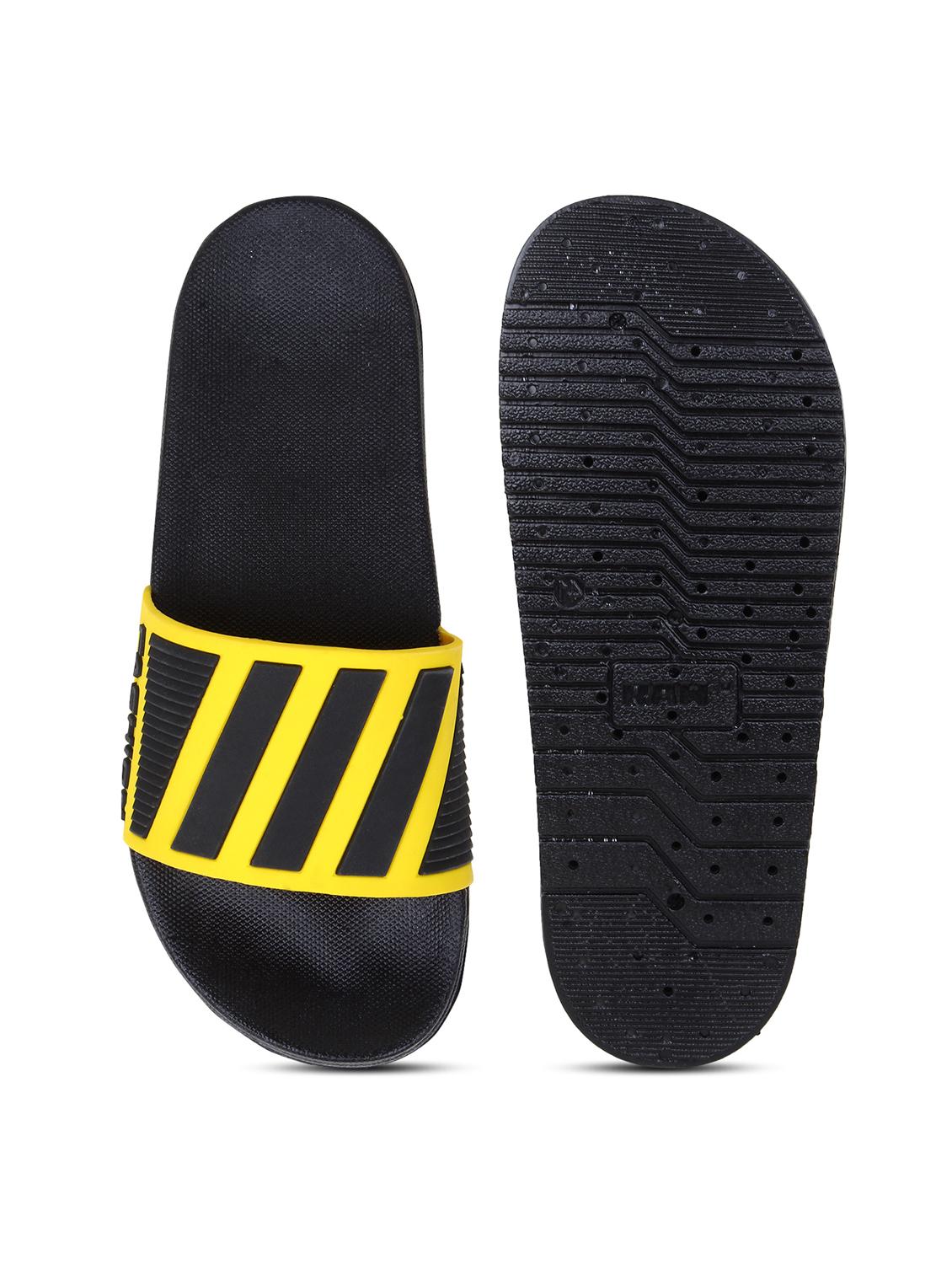 yellow pvc slip on flip flops - 20240862 - Standard Image - 3