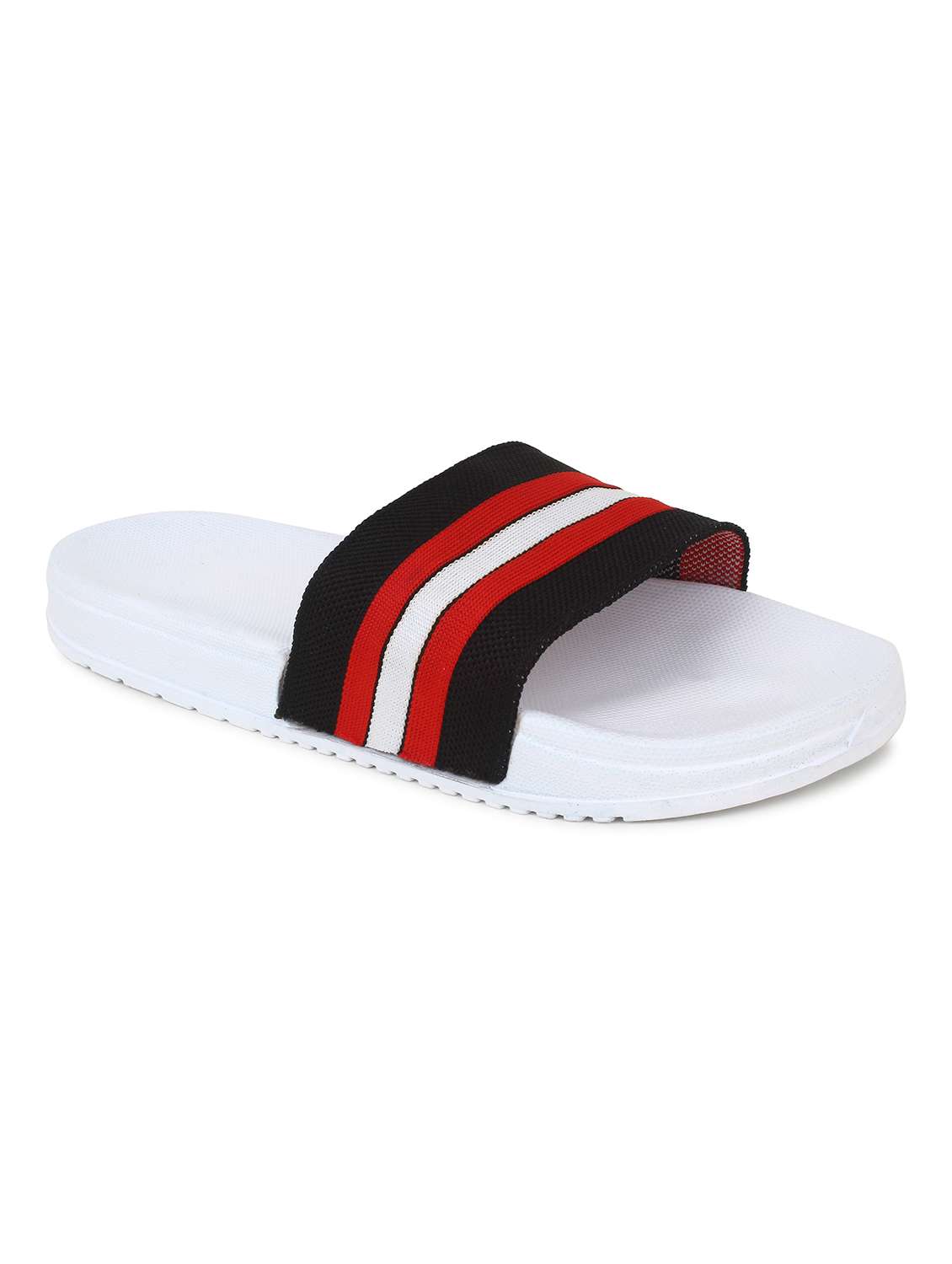 white synthetic slip on flip flops - 20240875 -  Zoom Image - 0