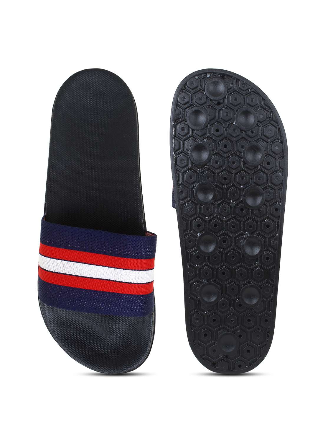 blue synthetic slip on flip flops - 20240880 - Standard Image - 3