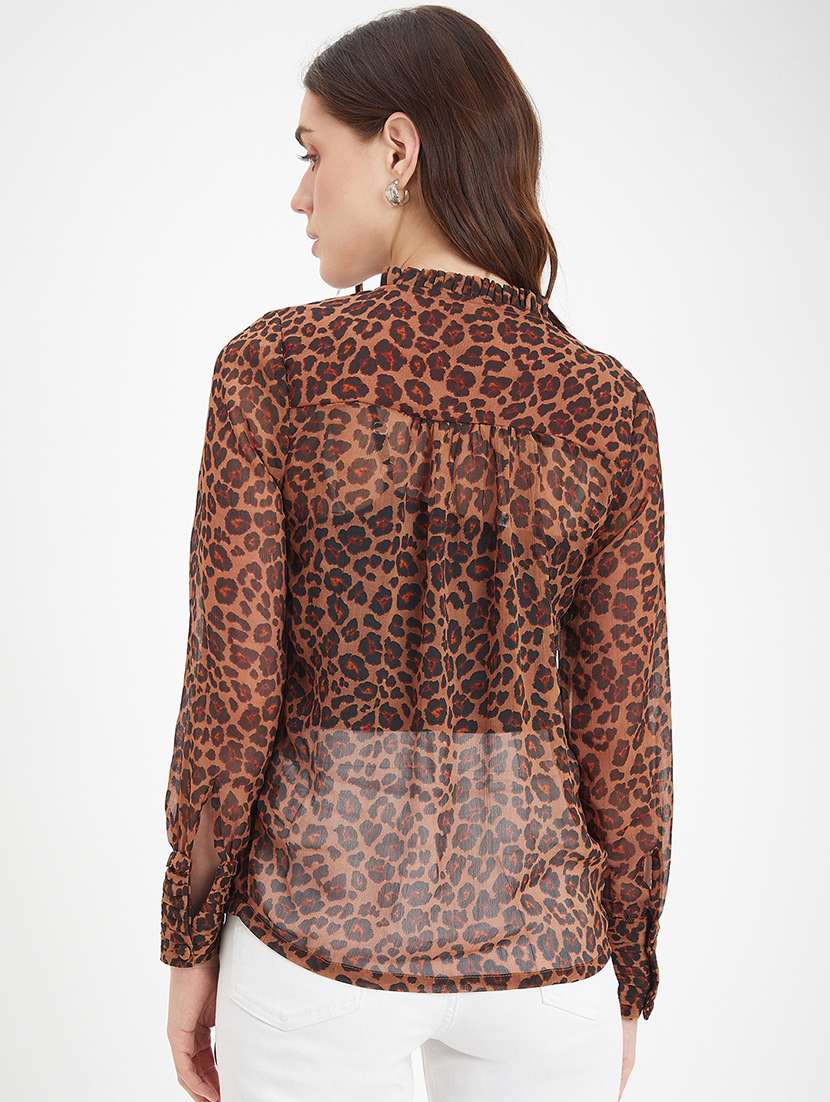 women's straight v neck top - 20244380 -  Standard Image - 3