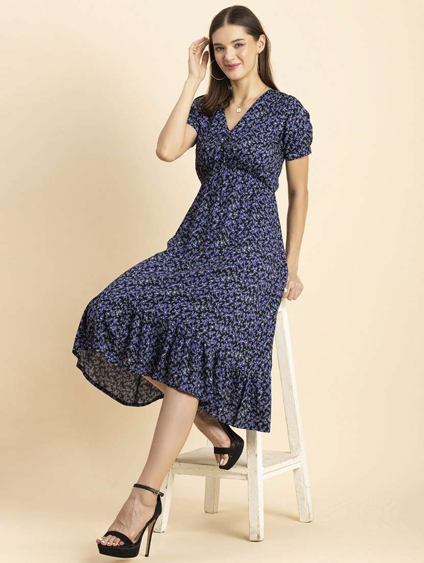 women's ruffle floral dress - 20244390 -  Standard Image - 3