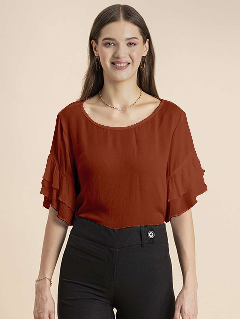 women's straight scoop neck top - 20244859 -  Zoom Image - 0