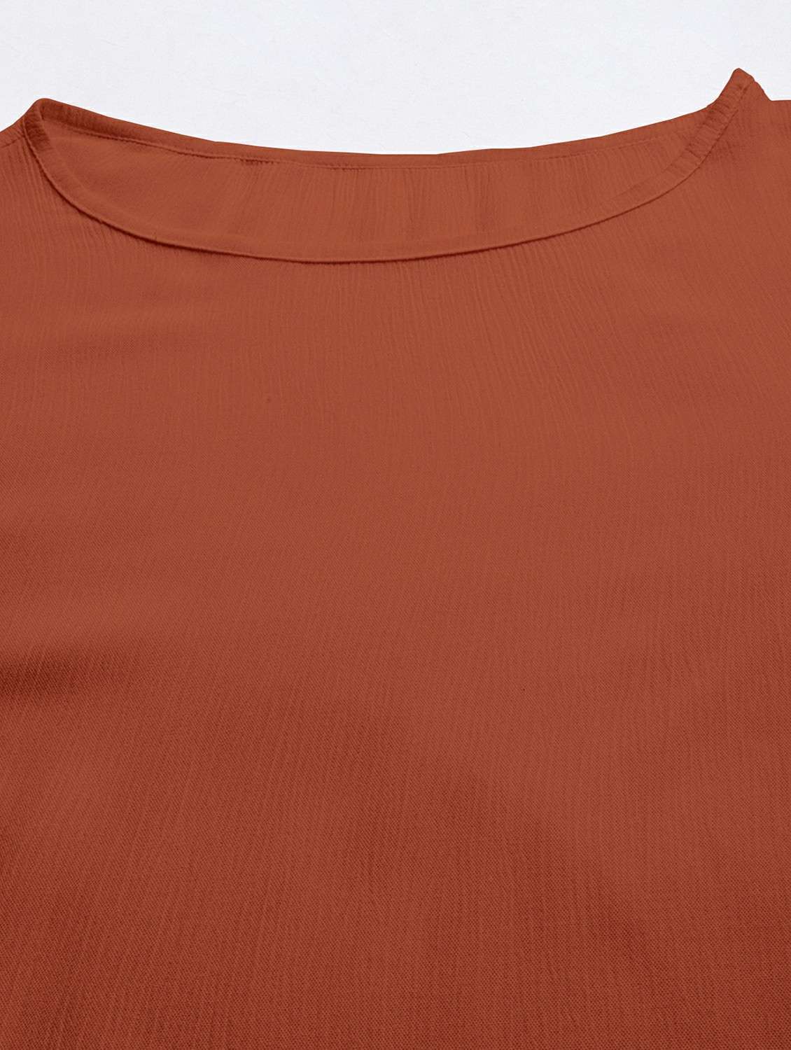 women's crop round neck top - 20244860 -  Standard Image - 5